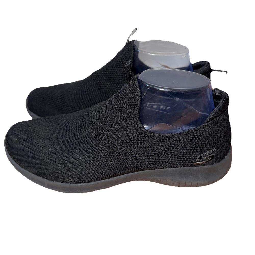 Skechers Ultra Flex 3.0 Smooth Step Black Slip On Sneakers 12837TX Womens 10